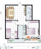 新汉城锦都2室1厅1卫69.1㎡户型图