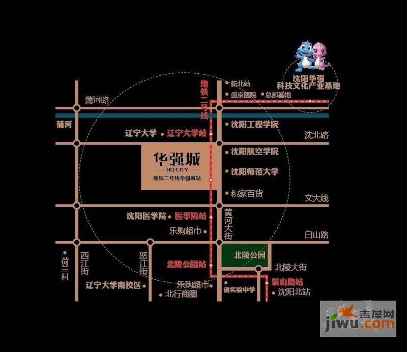 华强城位置交通图