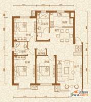 五彩上筑汇锦3室2厅2卫129㎡户型图