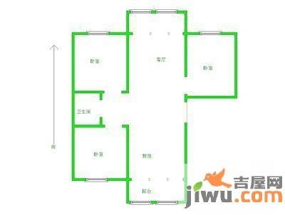 佳和新城七期3室2厅1卫133㎡户型图