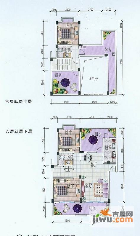 因明杜松雅韵4室2厅2卫145㎡户型图