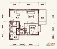 DOlala家1室2厅1卫53.5㎡户型图