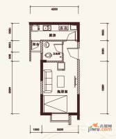 DOlala家1室1厅1卫34.3㎡户型图