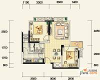 蓝光SOFA社区2室2厅1卫72㎡户型图