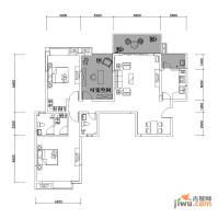 龙城2室2厅2卫128㎡户型图