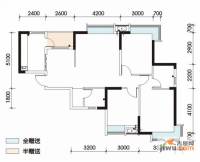 恒宇尊城3室2厅2卫112㎡户型图