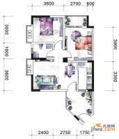 翡翠半岛国际社区2室2厅1卫70.4㎡户型图