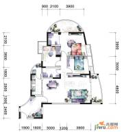 翡翠半岛国际社区3室2厅2卫127.5㎡户型图