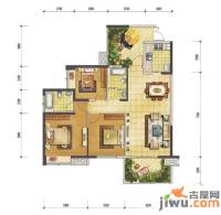 礼顿山1号3室2厅2卫120㎡户型图