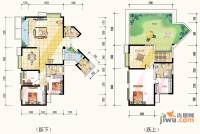 东湖国际4室3厅3卫224㎡户型图