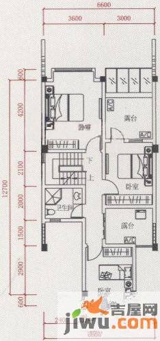 青城二十四院6室2厅3卫187.8㎡户型图