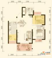 首创国际城一期2室2厅1卫63㎡户型图