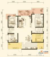 首创国际城一期4室2厅2卫128㎡户型图