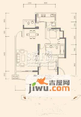 育才竹岛2室2厅2卫99.9㎡户型图