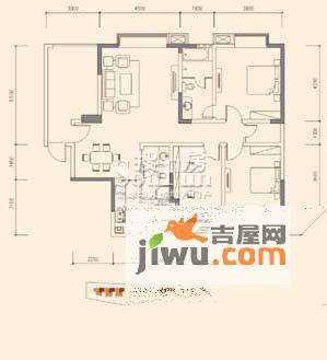 育才竹岛3室2厅2卫128.4㎡户型图