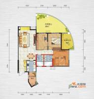 远大朗朗风景3室2厅2卫112.5㎡户型图