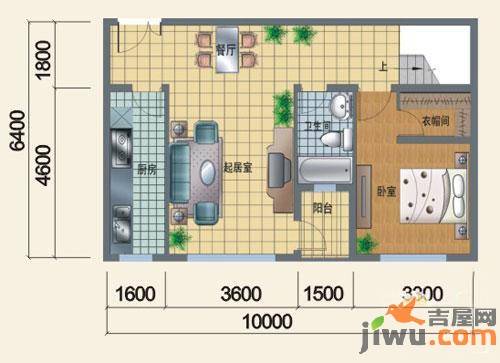 北湖卡夫诺普通住宅76.7㎡户型图