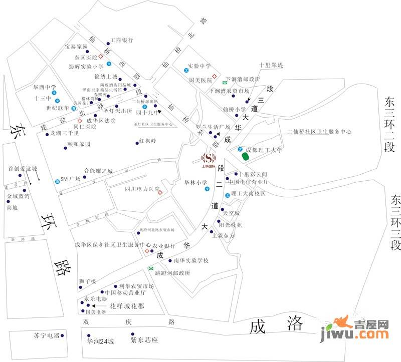 上城国际位置交通图图片