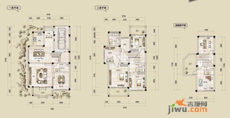 清溪玫瑰园6室2厅3卫257㎡户型图