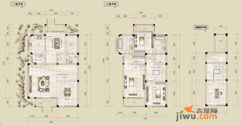 清溪玫瑰园6室2厅3卫245㎡户型图