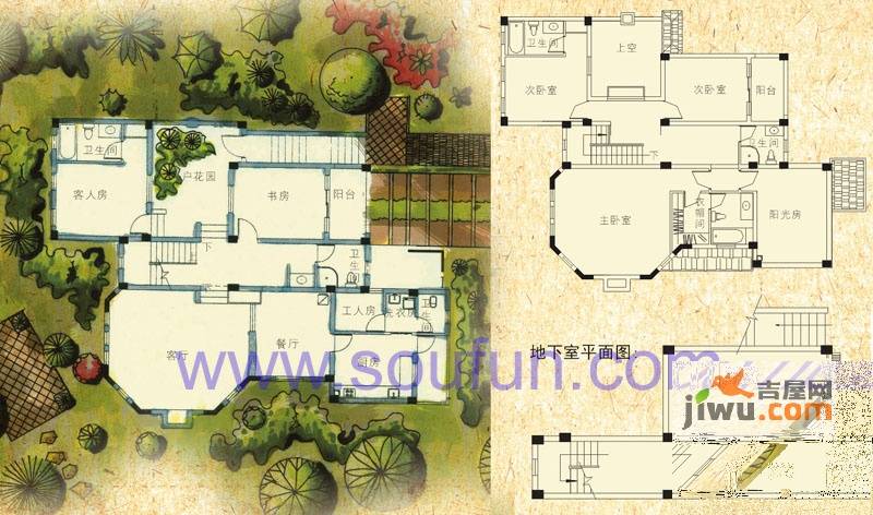 萨尔茨堡6室2厅5卫314㎡户型图