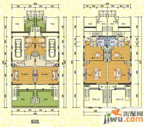 心归堰上芙蓉6室3厅4卫260.8㎡户型图