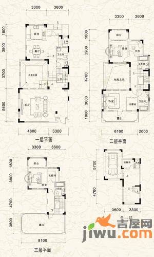 棕榈湖国际社区5室2厅4卫254㎡户型图