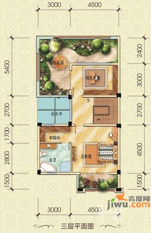 置信逸都丹郡御府5室2厅4卫354.1㎡户型图