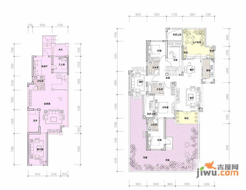 钱江凤凰城3室3厅3卫165㎡户型图