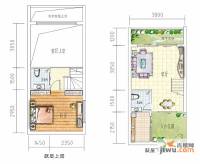 遵大蓝湖星空1室2厅2卫53.9㎡户型图