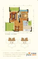 澳海水岸蓝山1室2厅1卫70.4㎡户型图