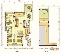 御城华府揽胜3室2厅2卫146.7㎡户型图