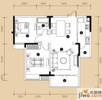 璧山北城旺角2室2厅1卫86㎡户型图