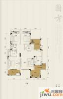 欧鹏兰亭别院别墅3室2厅2卫151.8㎡户型图
