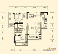 恒通御景天都2室2厅1卫65.6㎡户型图
