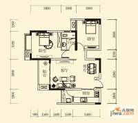 恒通御景天都2室2厅1卫65.3㎡户型图