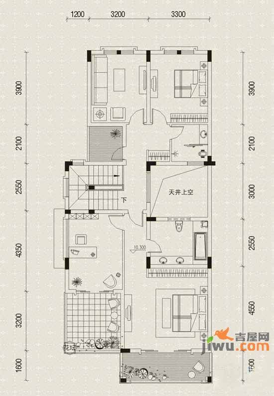 圣天湖东岸普通住宅239㎡户型图