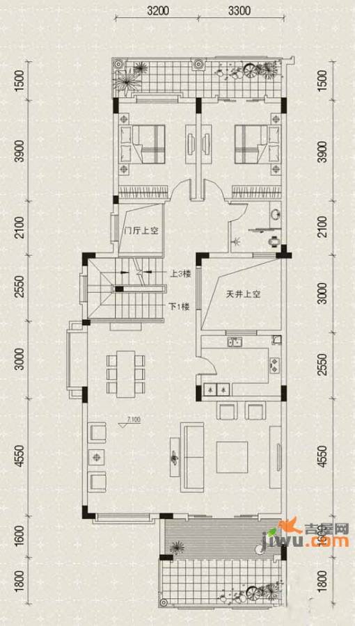 圣天湖东岸普通住宅239㎡户型图