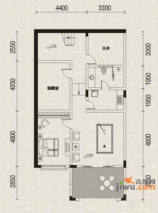 圣天湖东岸普通住宅331.8㎡户型图