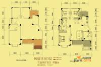 圣天湖东岸3室2厅2卫113.6㎡户型图