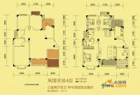 圣天湖东岸3室2厅2卫107㎡户型图