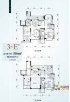 天景雨山前5室3厅4卫186㎡户型图