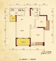 泽京普罗旺斯2室2厅1卫77.5㎡户型图