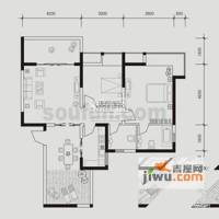 兴茂盛世北辰2室1厅2卫71.4㎡户型图