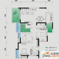 兴茂盛世北辰3室2厅2卫101.4㎡户型图