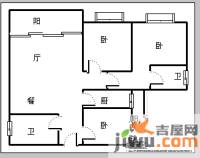 唐庄3室2厅1卫110㎡户型图