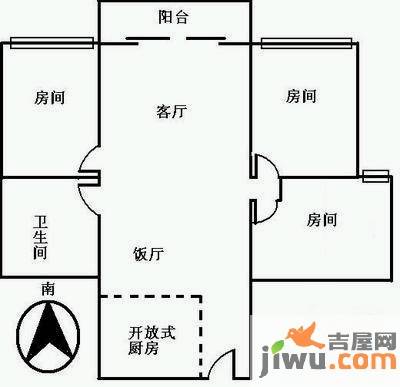 唐庄3室2厅2卫110㎡户型图