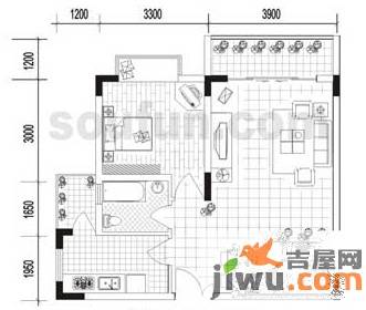 唐庄3室2厅2卫110㎡户型图