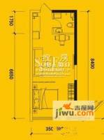 煌华新纪元普通住宅29.4㎡户型图