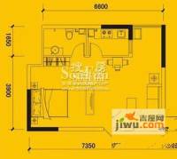 煌华新纪元普通住宅39.2㎡户型图